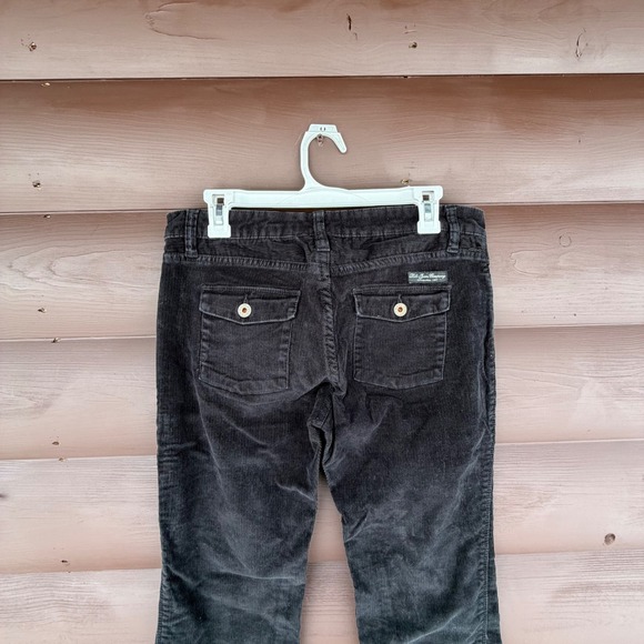 VTG Polo Jeans Co Ralph Lauren Black Corduroy Pants Size 8x32 Bootcut Y2K - Picture 5 of 6